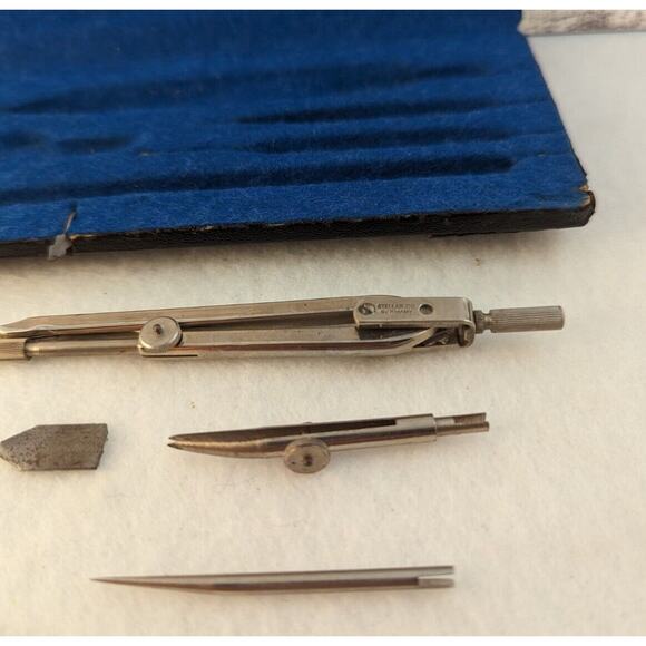 VTGE Stellar Drawing Set In Felt Lined Case collector Item working Condition - Picture 6 of 11